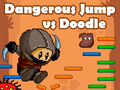 Mäng Dangerous Jump vs Doodle Jump
