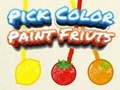 Mäng Pick Color Paint Fruits