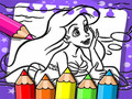 Mäng Ariel The Mermaid Coloring Book