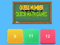 Mäng Guess number Quick math games