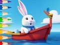 Mäng Coloring Book: Sailing Rabbit