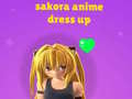 Mäng Sakora Anime Dress Up