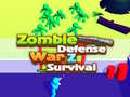 Mäng Zombie defense: War Z Survival
