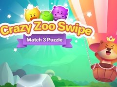 Mäng Crazy Zoo Swipe Match 3 Puzzle
