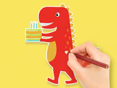 Mäng Coloring Book: Dinosaur Birthday
