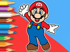 Mäng Coloring Book: Mario Happy Skating