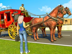 Mäng Horse Cart Transport Taxi Game