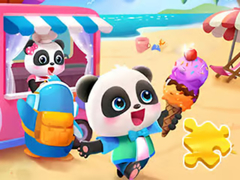 Mäng Jigsaw Puzzle: Baby Panda Ice Cream Car