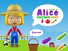 Mäng World of Alice Vegetables Names