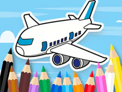 Mäng Coloring Book: Flying Airplane