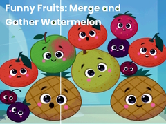 Mäng Funny fruits: merge and gather watermelon