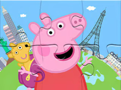 Mäng Jigsaw Puzzle: Peppa Travel Around