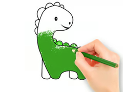 Mäng Coloring Book: Lovely Baby Dinosaur