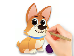 Mäng Coloring Book: Dog With Toy