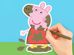 Mäng Coloring Book: Peppa In The Mud