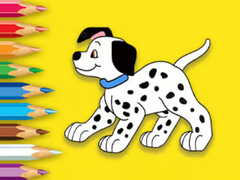 Mäng Coloring Book: Cute Spotted Dog