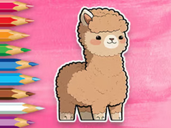 Mäng Coloring Book: Cute Alpaca