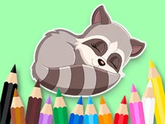 Mäng Coloring Book: Baby Raccoon