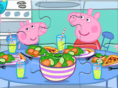 Mäng Jigsaw Puzzle: Peppa Dinner Time