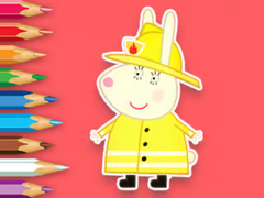 Mäng Coloring Book: Rabbit Firefighter