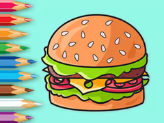 Mäng Coloring Book: Delicious Hamburger