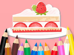 Mäng Coloring Book: Strawberry Cake