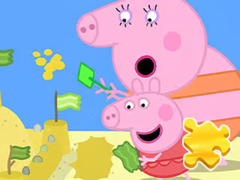 Mäng Jigsaw Puzzle: Peppa Pig Making Sand