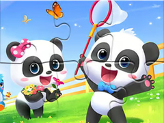 Mäng Jigsaw Puzzle: Baby Panda Spring Outing