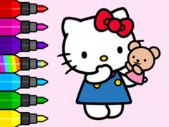 Mäng Coloring Book: Hello Kitty Teddy Bear