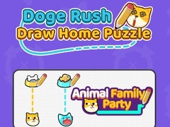 Mäng Doge Rush : Draw Home Puzzle