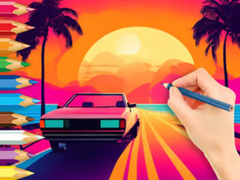 Mäng Coloring Book: Sunset Driving