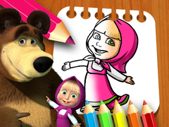 Mäng Masha & the Bear Coloring Book