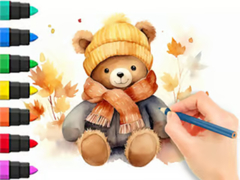 Mäng Coloring Book: Autumn Bear