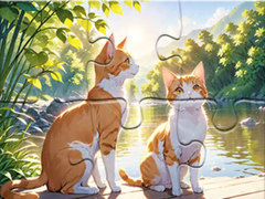 Mäng Jigsaw Puzzle: Cats In Pairs