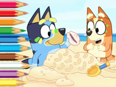 Mäng Coloring Book: Bluey On The Beach