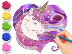 Mäng Coloring Book: Glowing Unicorn