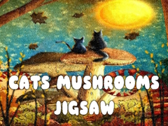 Mäng Cats Mushrooms Jigsaw