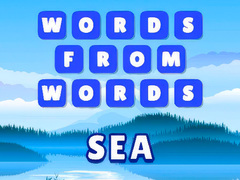 Mäng Words from words: Sea