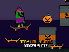 Mäng Obby Halloween Danger Skate