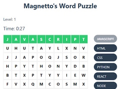 Mäng Magnetto's Word Puzzle