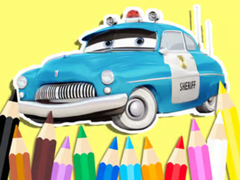 Mäng Coloring Book: Cars Sheriff