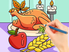 Mäng Coloring Book: Thanksgiving Turkey Meal