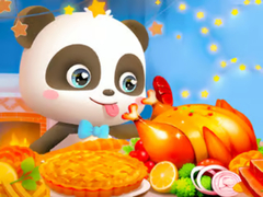 Mäng Jigsaw Puzzle: Little Panda Thanksgiving Feast