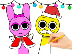 Mäng Coloring Book: Sprunki Christmas