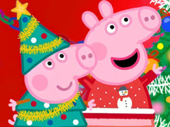 Mäng Jigsaw Puzzle: Peppa Pig Christmas Preparation