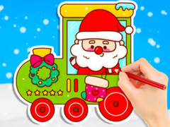 Mäng Coloring Book: Christmas Train