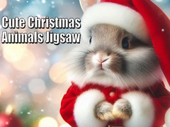 Mäng Cute Christmas Animals Jigsaw