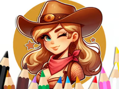 Mäng Coloring Book: Cowgirl