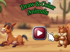 Mäng Draw & Color Animals