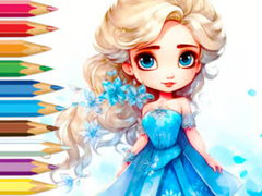 Mäng Coloring Book: Frozen Princess